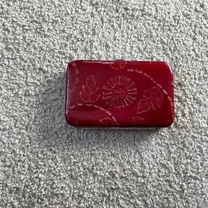 Kristine Clasp Wallet in Red